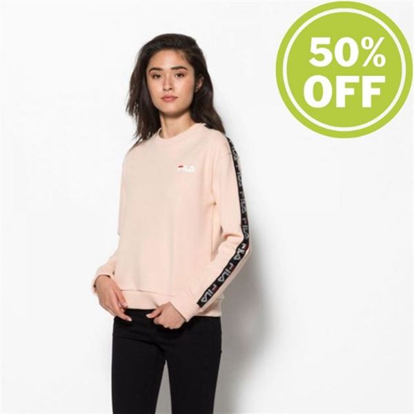 Sudaderas Fila Mujer Rosas - Tivka Crew Modern Er Cameo - España 092371INY